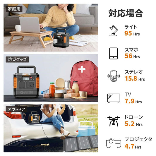 BALDR ポータブル電源 560Wh 大容量 リン酸鉄バッテリー 急速充電 PSE認証 RK1003