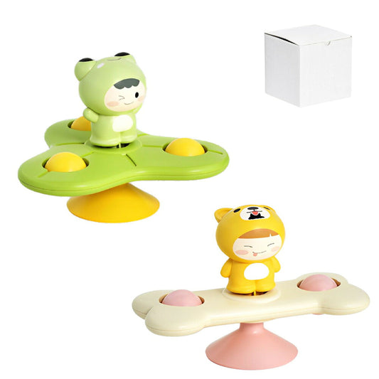 Across Rainbow ベビー ハンドスピナー お風呂おもちゃ カエル+柴犬2点セット(食品衛生法適合)