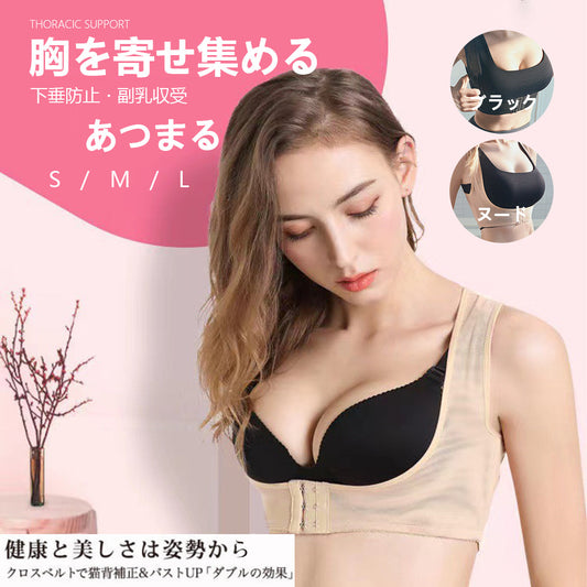 姿勢サポート 補正インナー 2枚セット 肩・背中をやさしくサポート