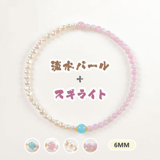 ストロベリークォーツ 天然石ブレスレット 6mm WRTA-BR-266