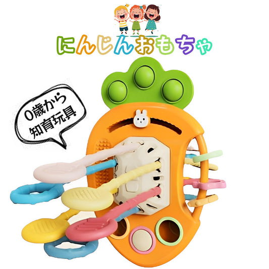 Across Rainbow にんじんのおもちゃ 赤ちゃんの知育玩具 0歳からの指先遊び