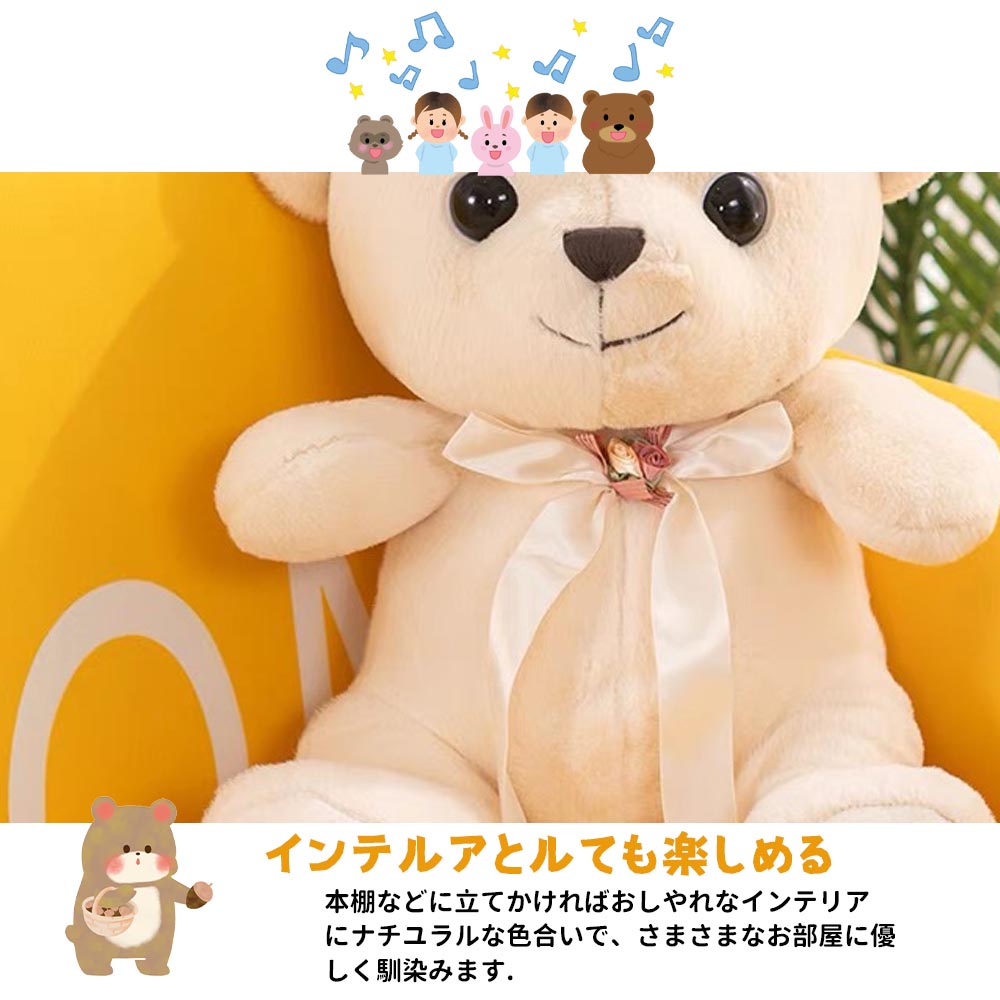 もちもちふわふわ犬のぬいぐるみ抱き枕 添い寝・ソファー用クッション（30-35cm）
