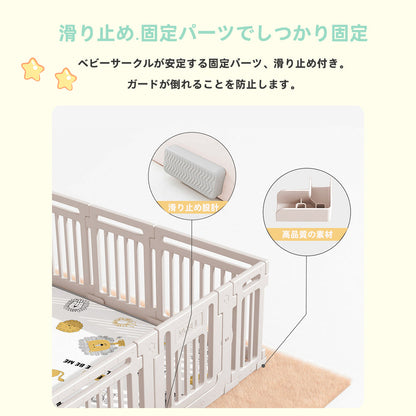 ベビーサークル ハイタイプ 折りたたみ式 プレイペン 180×200cm