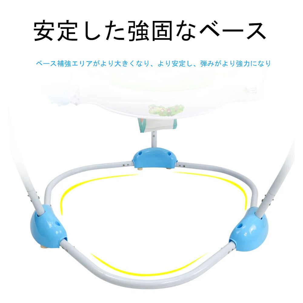 ベビージャンパーおもちゃ 室内用 飛び跳ねて遊べるレインフォレストデザイン