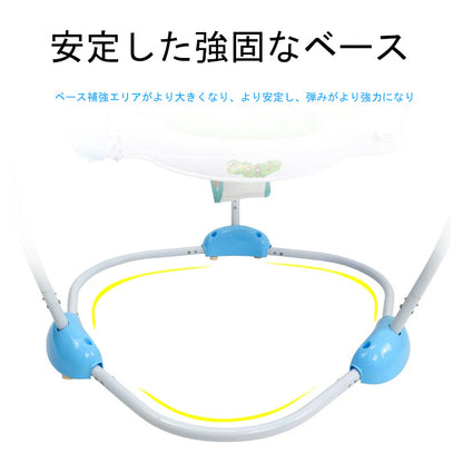 ベビージャンパーおもちゃ 室内用 飛び跳ねて遊べるレインフォレストデザイン
