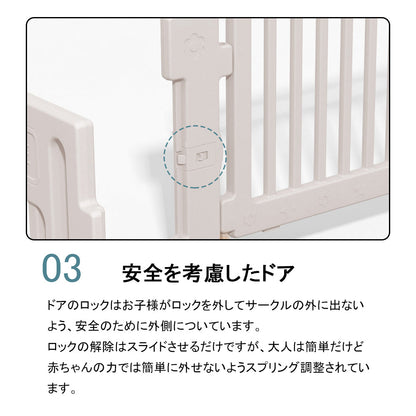 ベビーサークル ハイタイプ 折りたたみ式 プレイペン