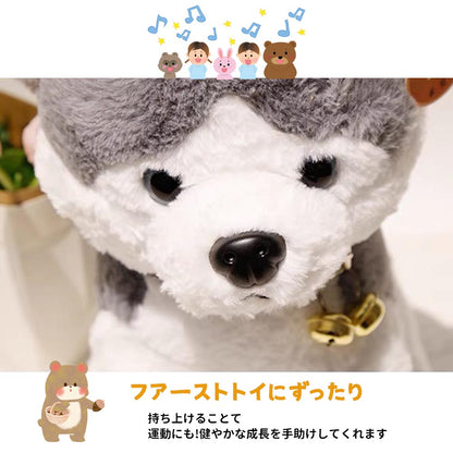 もちもちふわふわ犬のぬいぐるみ抱き枕 添い寝・ソファー用クッション（30-35cm）