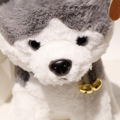 もちもちふわふわ犬のぬいぐるみ抱き枕 添い寝・ソファー用クッション（30-35cm）