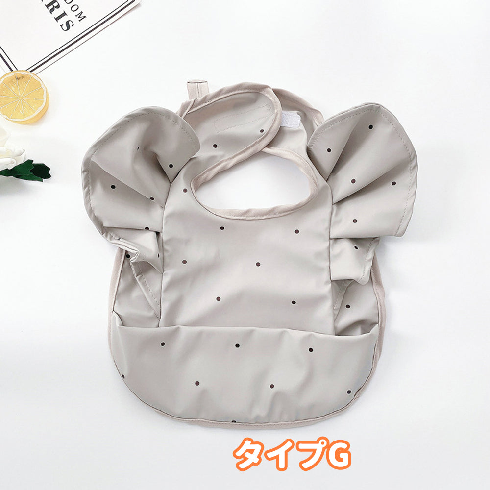 お食事エプロン 保育園・BLWに 撥水加工 大きめ 子供用