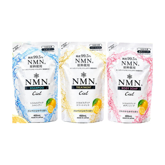 NMN配合 ゆずの香り バスケア 詰替え用 400mL 低刺激・濃密泡・日本製 Ciel-7