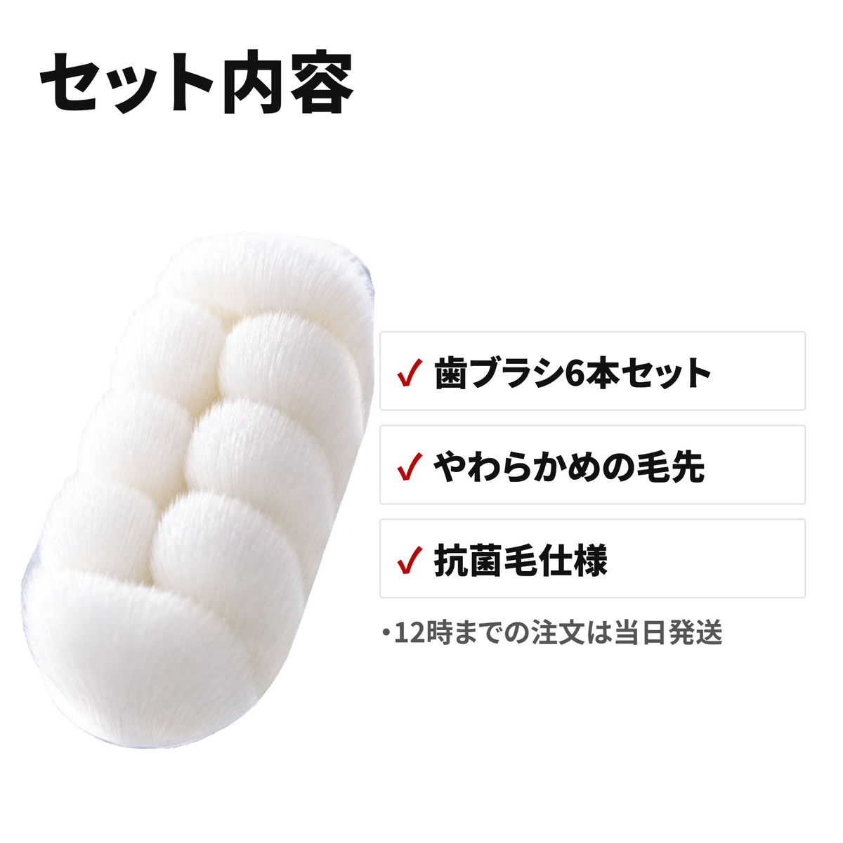 Blanvina もっちり濃密極細毛歯ブラシ 6本セット やわらかめ 歯ぐきに優しいオーラルケア セット内容