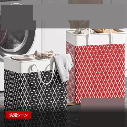 75L大容量 折りたたみランドリーバスケット 防水タイプ 脱衣かご・おもちゃ収納にも 使用シーン