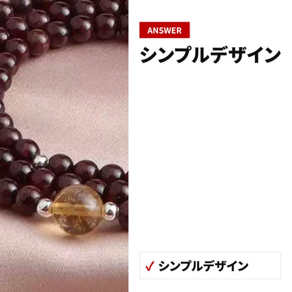 ストロベリークォーツ 4mm 天然石ブレスレット WRTA-BR-279 ディテール