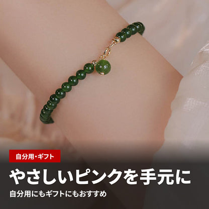 天然石ブレスレット 6MM ストロベリークォーツ（ストロベリークォーツ）WRTA-BR-447 使用シーン