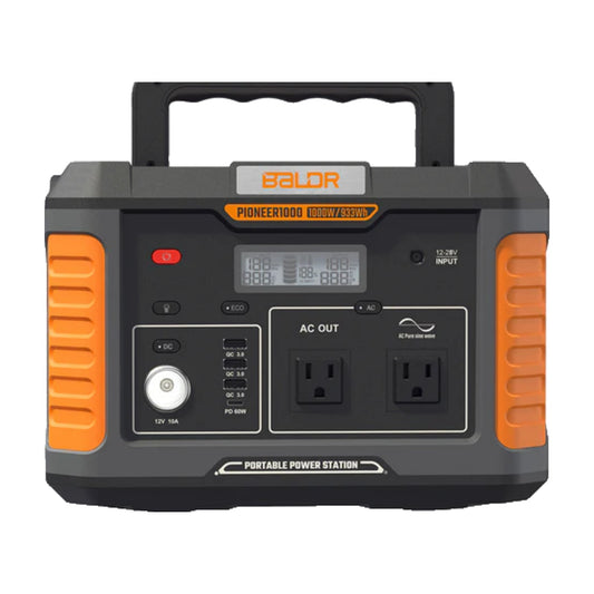 BALDR ポータブル電源 Pioneer1000 933Wh 大容量 純正弦波AC1000W