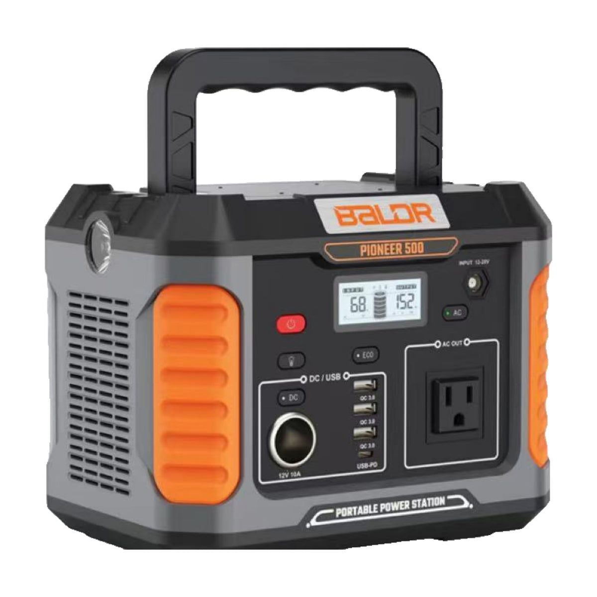 BALDR ポータブル電源 231Wh リン酸鉄リチウム 純正弦波100V PSE認証 防災・キャンプ・車中泊に R1004