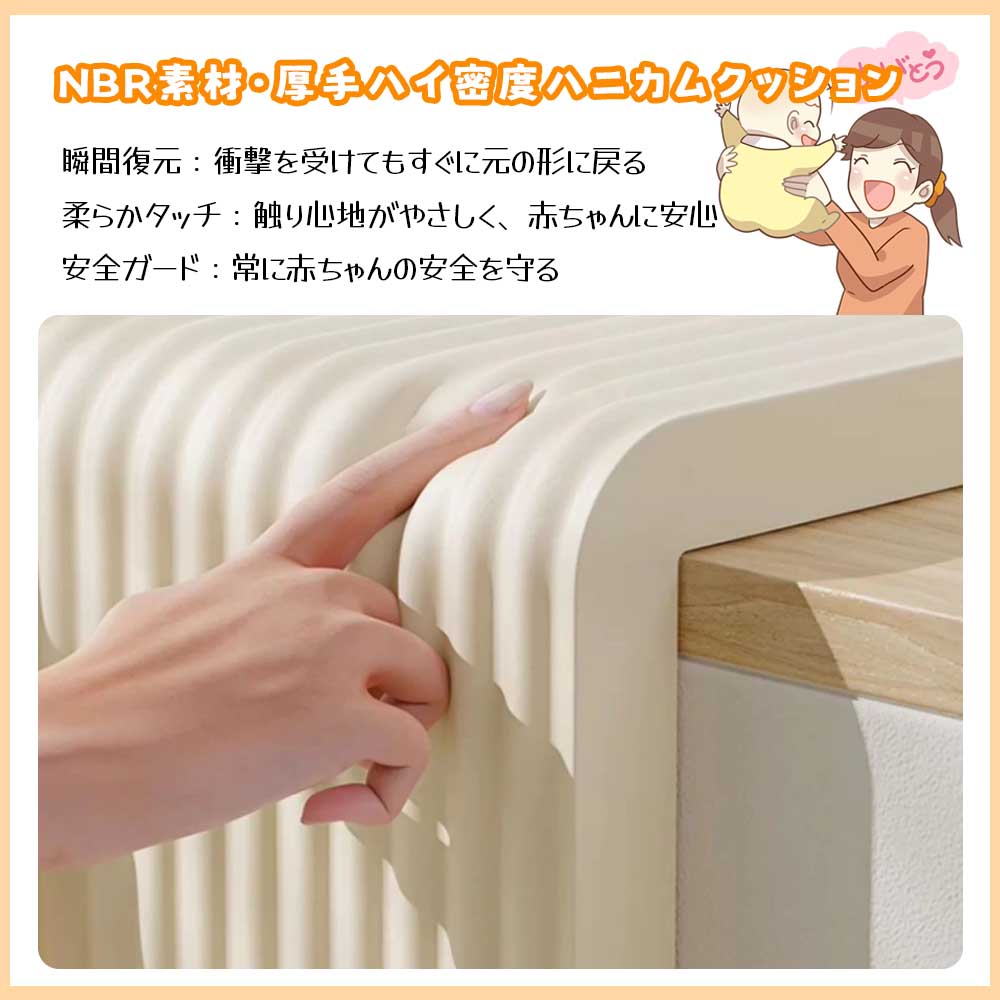 ウォールクッション 壁マット 衝撃吸収 防水・お手入れ簡単 赤ちゃんの安全対策に