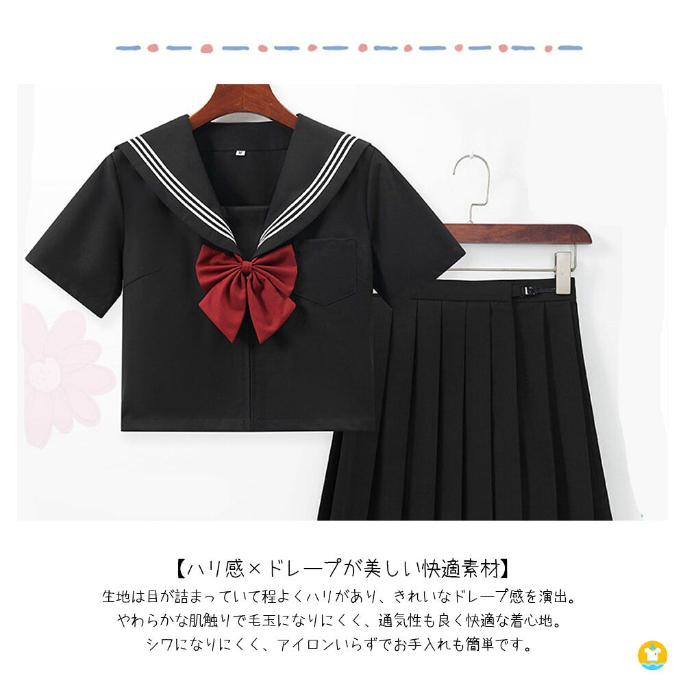 JK制服セット ブレザー＋チェックスカート リボン付き コスプレ衣装