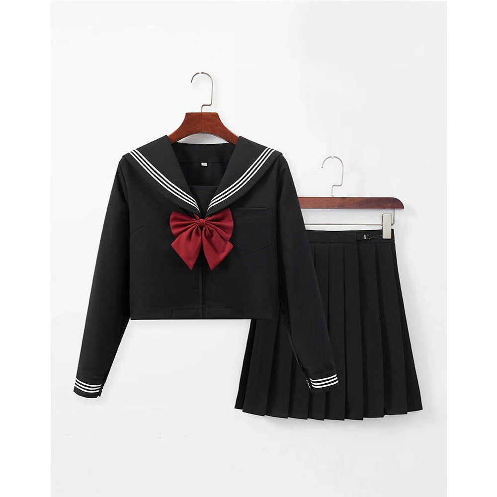 JK制服セット ブレザー＋チェックスカート リボン付き コスプレ衣装