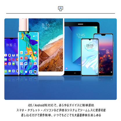 ワイヤレスミラーリングレシーバー HDMI接続 1080P対応 iOS/Android/PC対応
