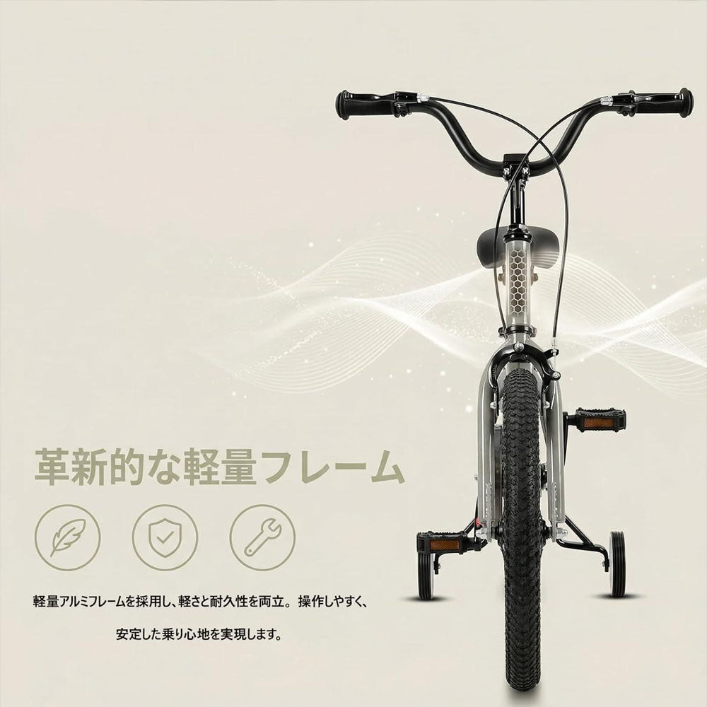 キッズ自転車 14インチ 補助輪付き BMX風デザイン 組立簡単 X0014LV