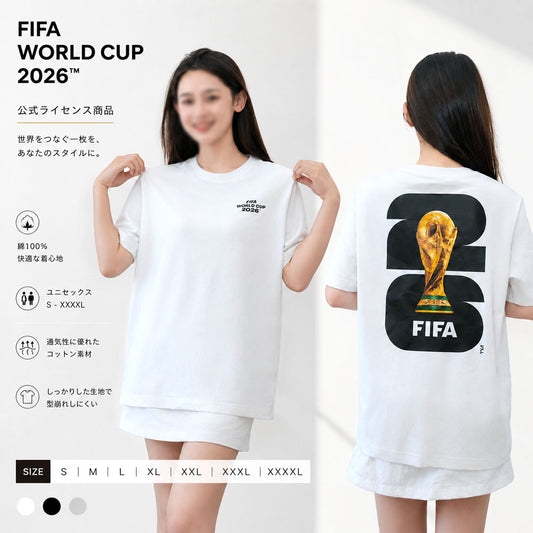 綿100% 半袖Tシャツ ホワイト ゆったりシルエット 吸汗速乾 メンズ レディース