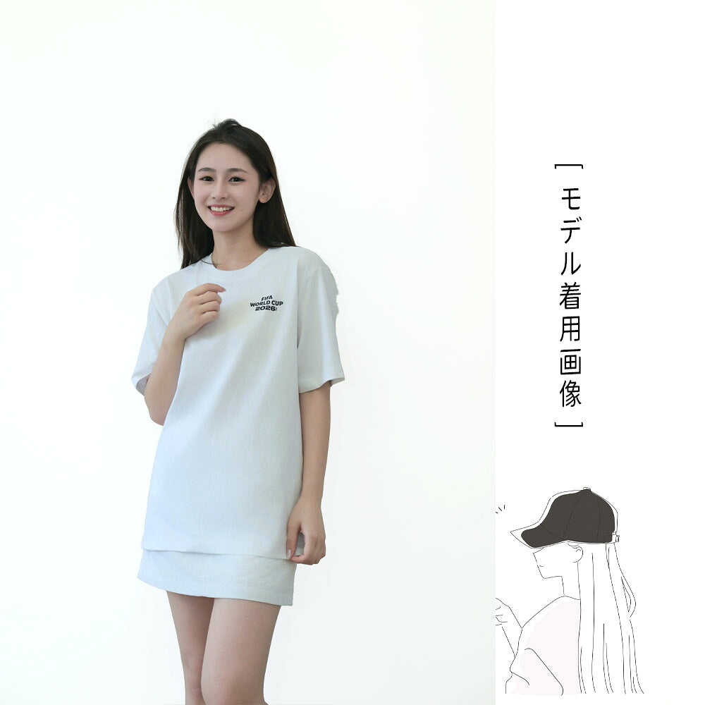 綿100% 半袖Tシャツ ホワイト ゆったりシルエット 吸汗速乾 メンズ レディース
