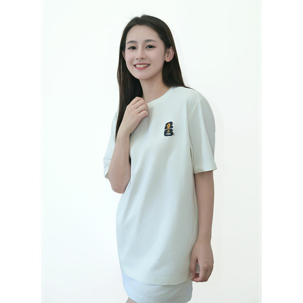 綿100％ 半袖Tシャツ マスコットプリント ゆったりシルエット
