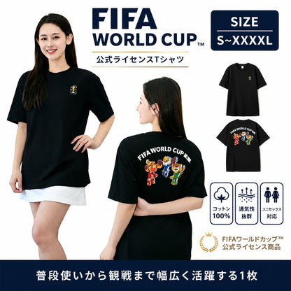 綿100％ 半袖Tシャツ マスコットプリント ゆったりシルエット
