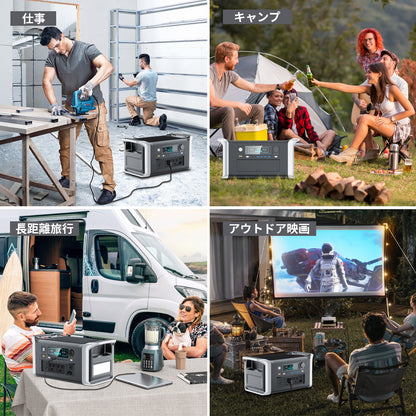 ポータブル電源 1024Wh 定格出力1600W 高速充電・UPS機能対応 XAP1000