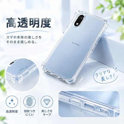 arrows We3 クリアケース 耐衝撃 薄型 軽量 カメラレンズ保護