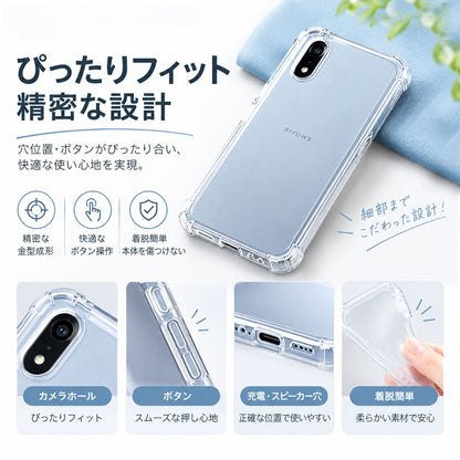 arrows We3 クリアケース 耐衝撃 薄型 軽量 カメラレンズ保護