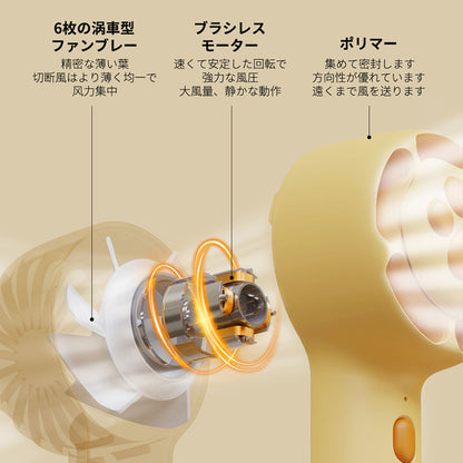 SOTHING 猫爪ミニハンディ扇風機 USB充電式 風量3段階 折りたたみ コンパクト DSHJ-B-2102-JP